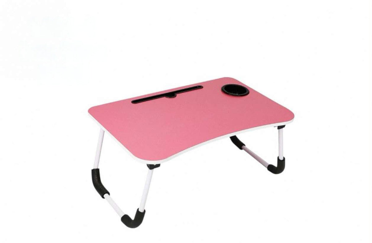 Portable Folding Laptop Desk with Cup Holder & Device Slot - 5 Colours