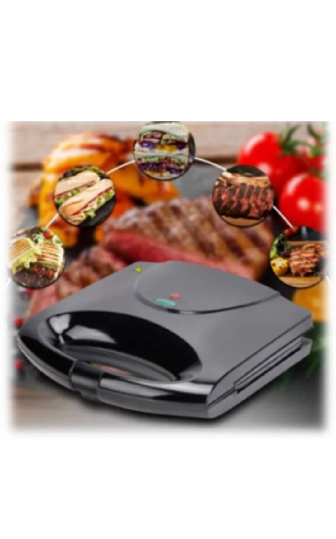 2-Slice Sandwich Maker | Non-Stick Toasted Sandwich Press