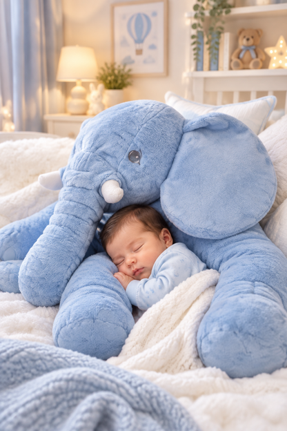 Stuffed Elephant Plush Pillow for Babies & Toddlers