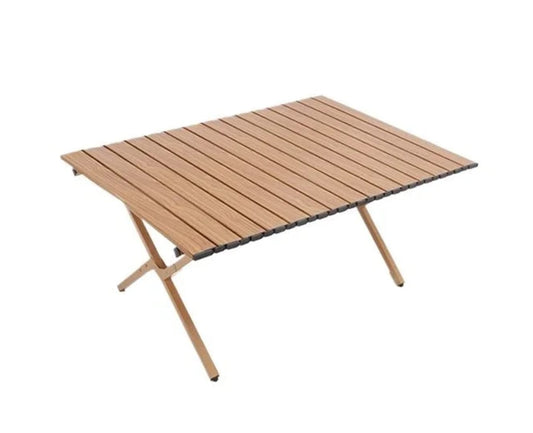 Foldable Camping Table - Portable Wooden Outdoor Table