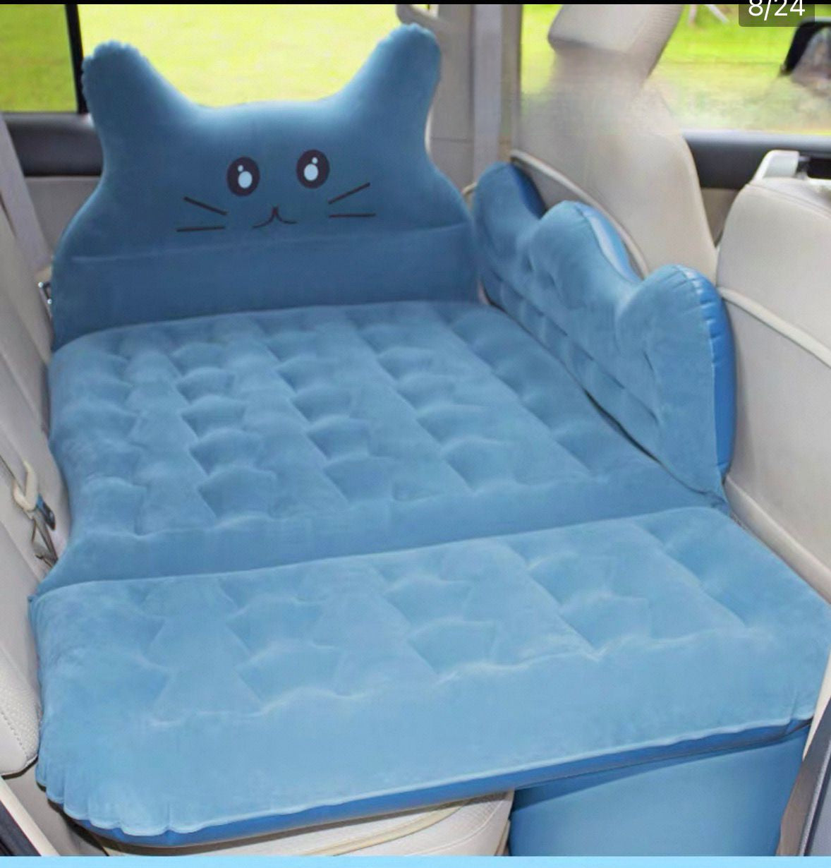 Inflatable Car Mattress - Backseat Air Bed for Travel & Camping