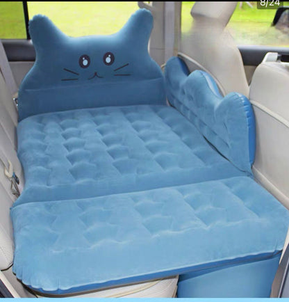 Inflatable Car Mattress - Backseat Air Bed for Travel & Camping