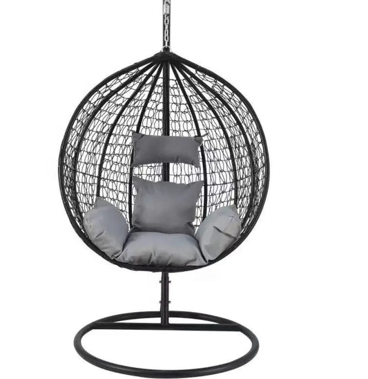 Hanging Egg Chair with Stand - Outdoor Swing Nesting Chair 150kg
