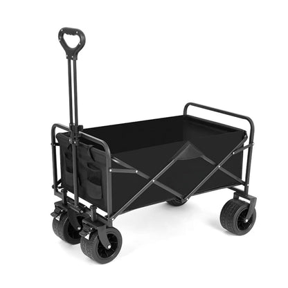 Folding Wagon Trolley - Heavy Duty Outdoor Cart 150lb Capacity