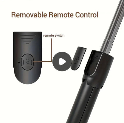 127cm Extra-Long Wireless Selfie Stick with Tripod & Remote