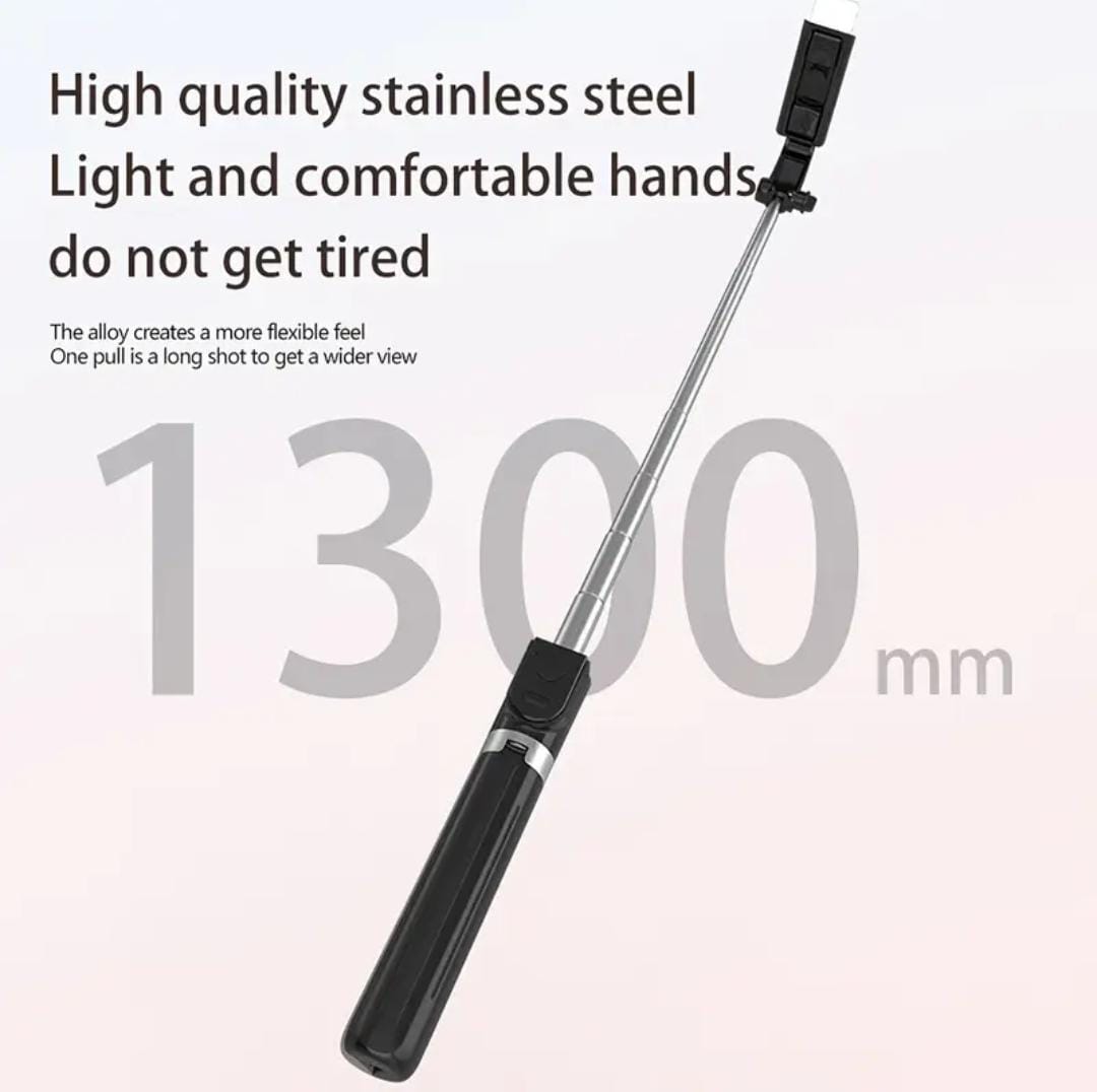 127cm Extra-Long Wireless Selfie Stick with Tripod & Remote
