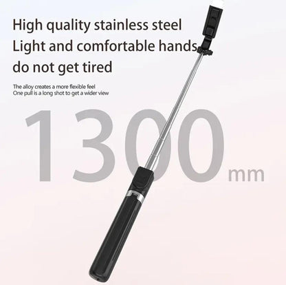 127cm Extra-Long Wireless Selfie Stick with Tripod & Remote