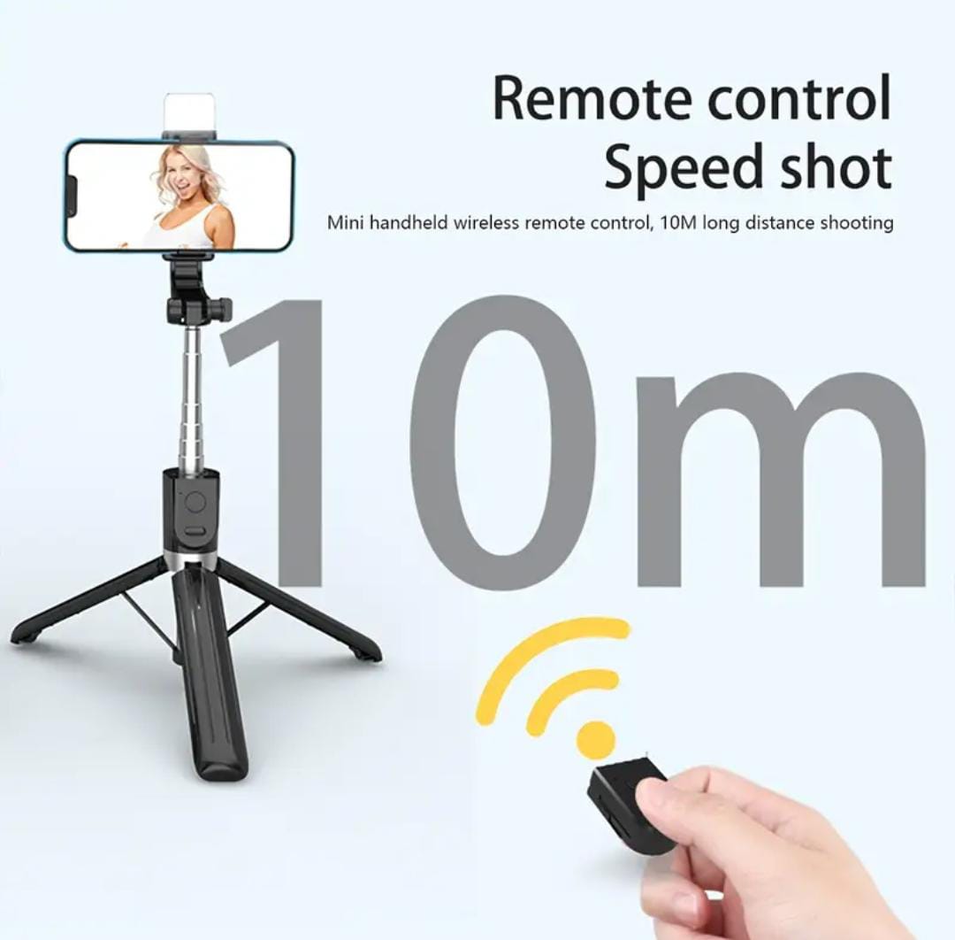 127cm Extra-Long Wireless Selfie Stick with Tripod & Remote