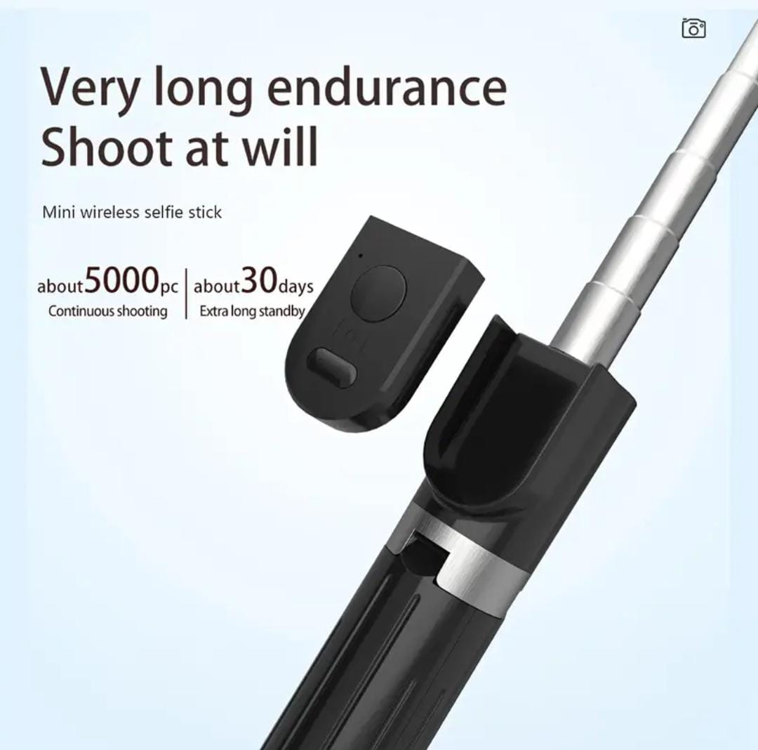 127cm Extra-Long Wireless Selfie Stick with Tripod & Remote