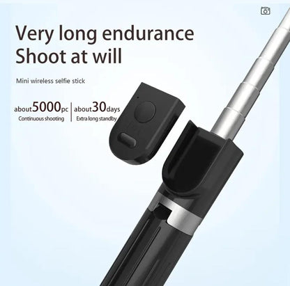 127cm Extra-Long Wireless Selfie Stick with Tripod & Remote