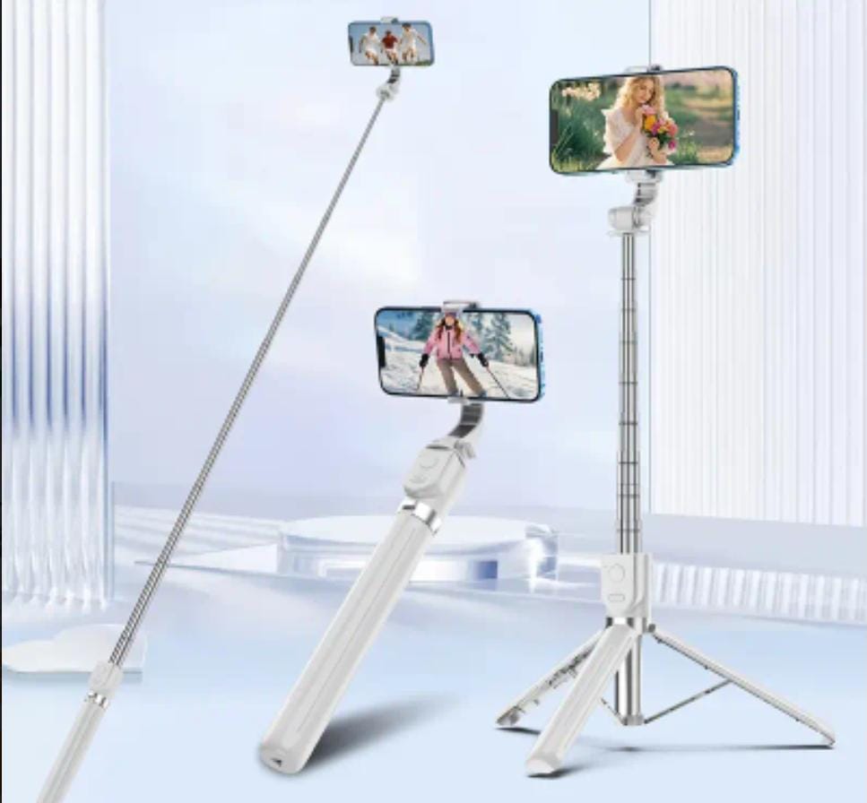 127cm Extra-Long Wireless Selfie Stick with Tripod & Remote
