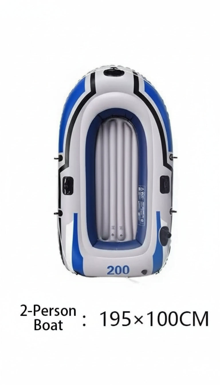 Inflatable Boat with Oars and Manual pump