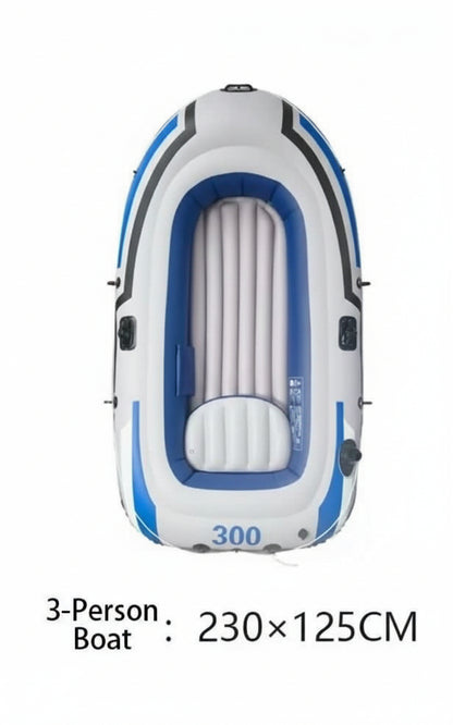 Inflatable Boat with Oars and Manual pump