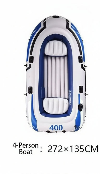 Inflatable Boat with Oars and Manual pump