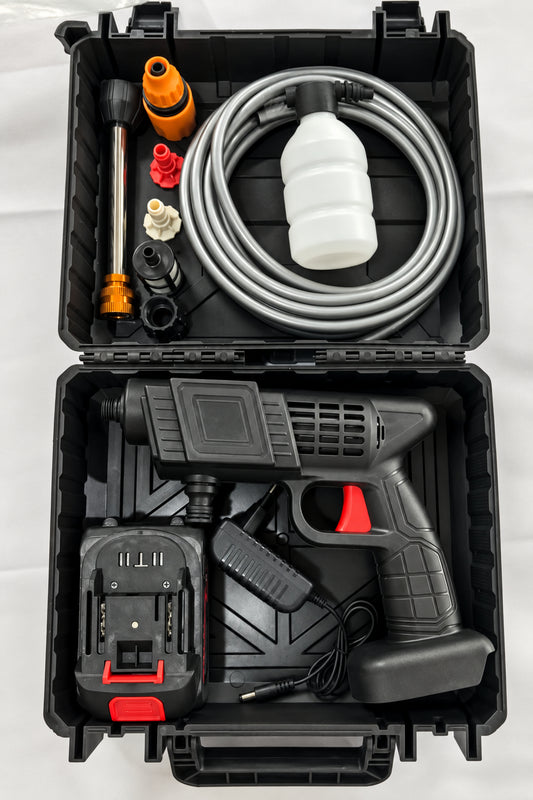 Portable High-Pressure Car Washing Machine - Cordless 24V with Foam Gun