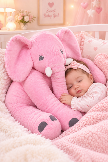 Stuffed Elephant Plush Pillow for Babies & Toddlers