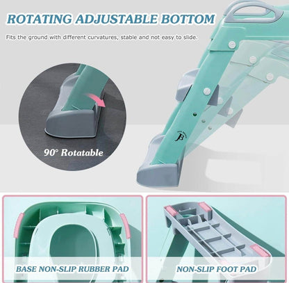 Product with rotating adjustable bottom feature on a light gray background
