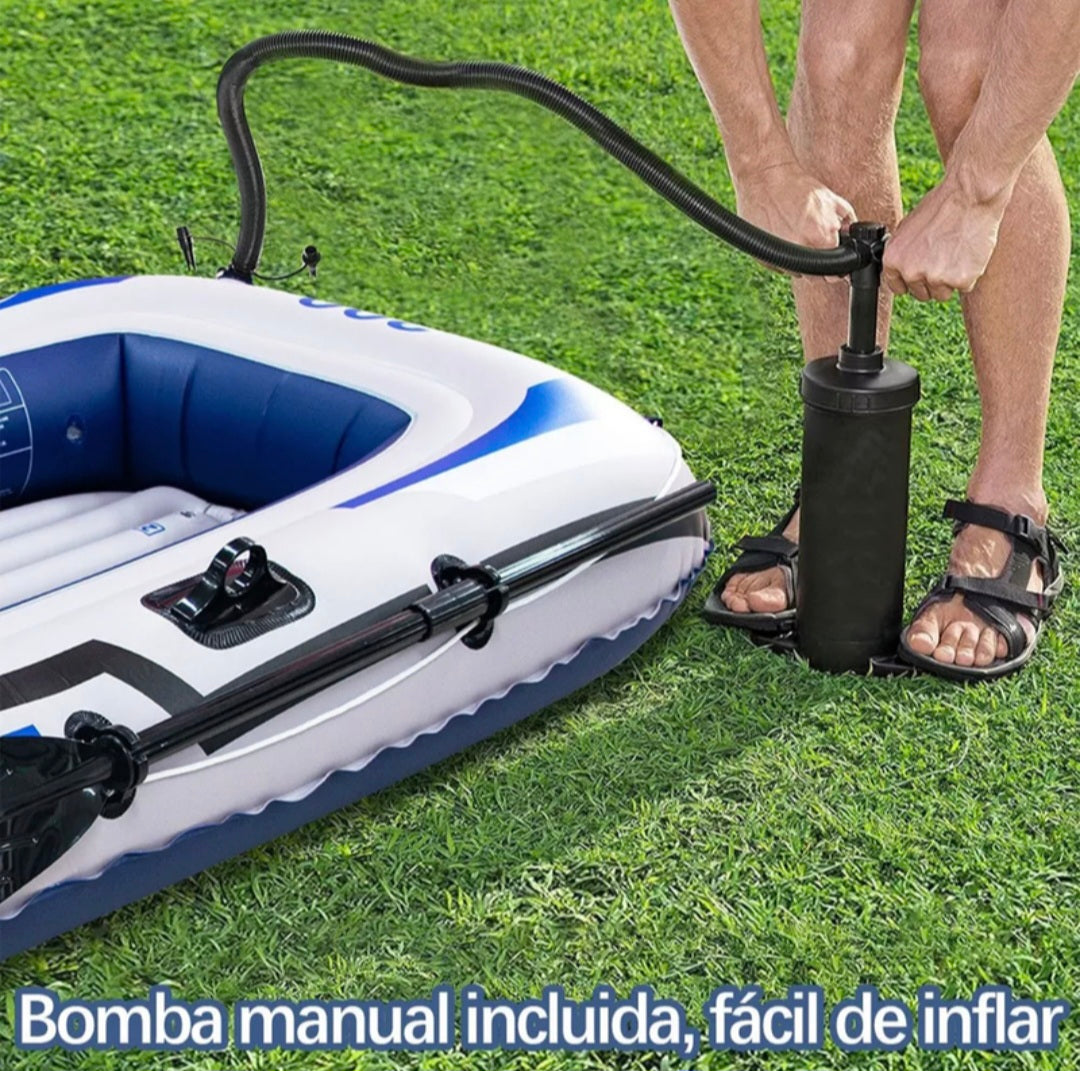 Inflatable Boat with Oars and Manual pump