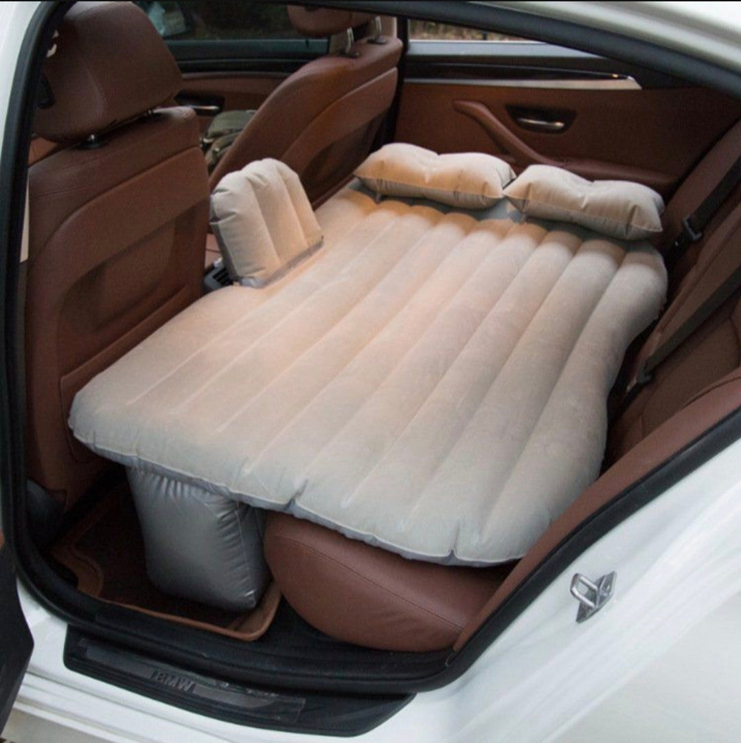 Inflatable Car Mattress - Backseat Air Bed for Travel & Camping