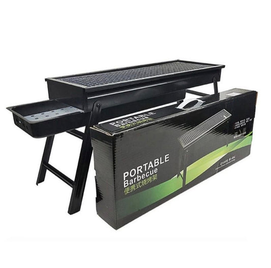 Portable BBQ Braai Stand – Foldable Charcoal Grill for Camping & Outdoor