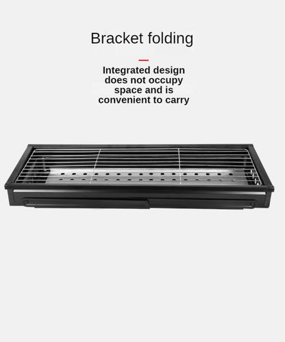 Portable BBQ Braai Stand – Foldable Charcoal Grill for Camping & Outdoor
