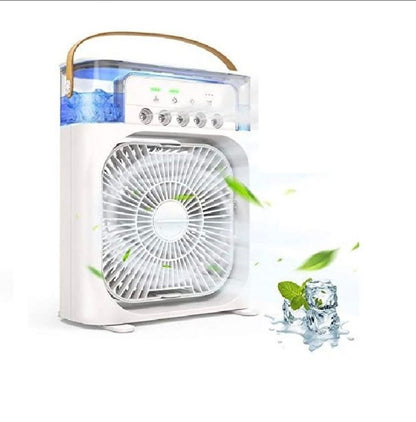 7 Colours LED Portable Air Cooler Fan Medium