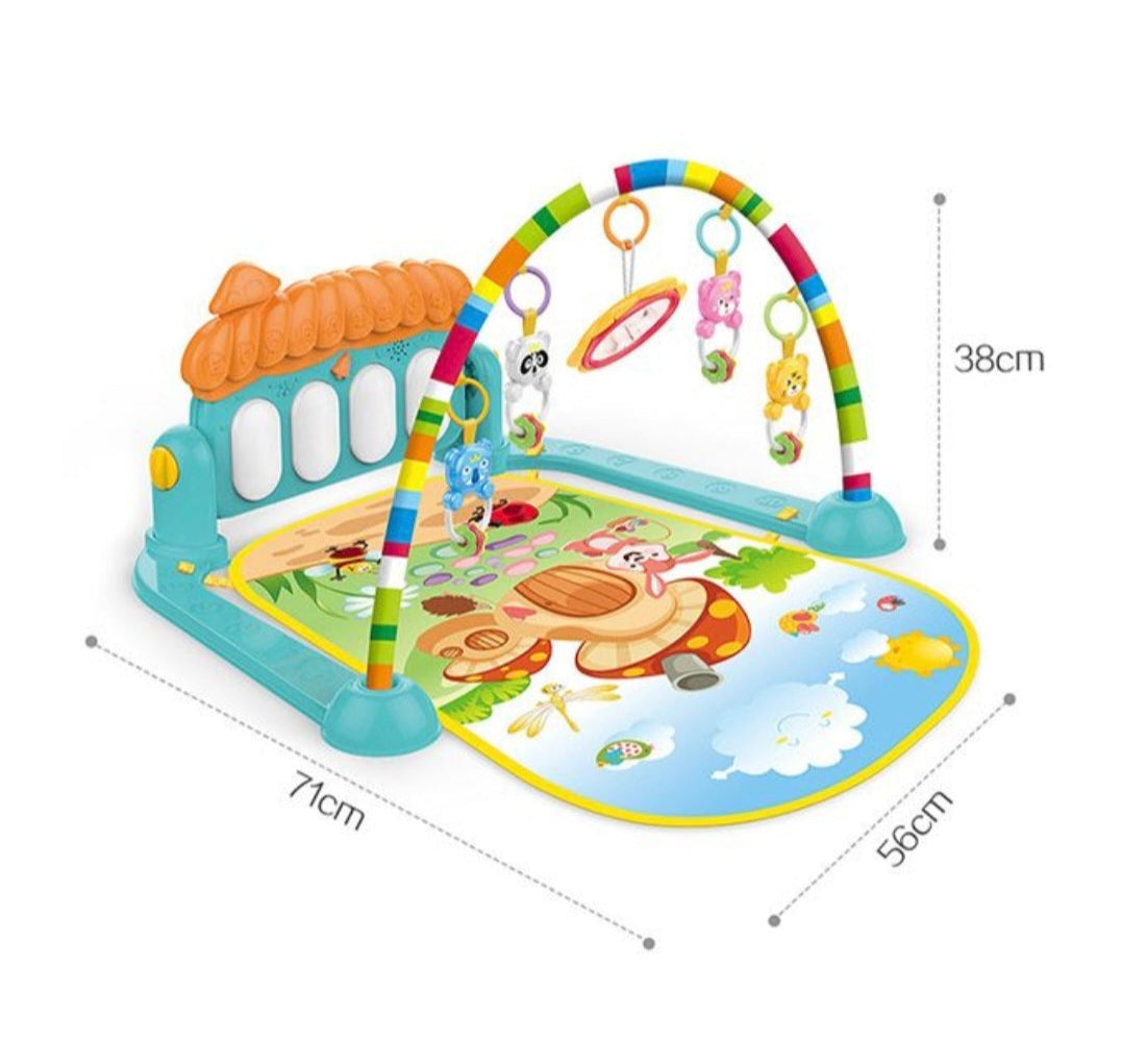 Baby PlayMat with Musical Piano & Rattle Toys