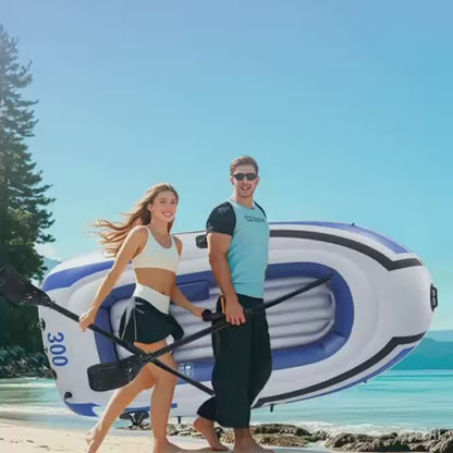 Inflatable Boat with Oars and Manual pump